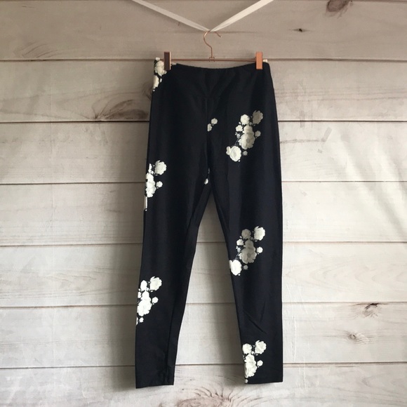 Charlie’s Project Pants - Black & White Floral Leggings